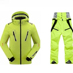 Pelliot-Waterproof Ski Suits for Men, Jacket and Pants, Thermal Cotton-Padded Snowboard, Male Snowboard, Free Shipping Guarantee