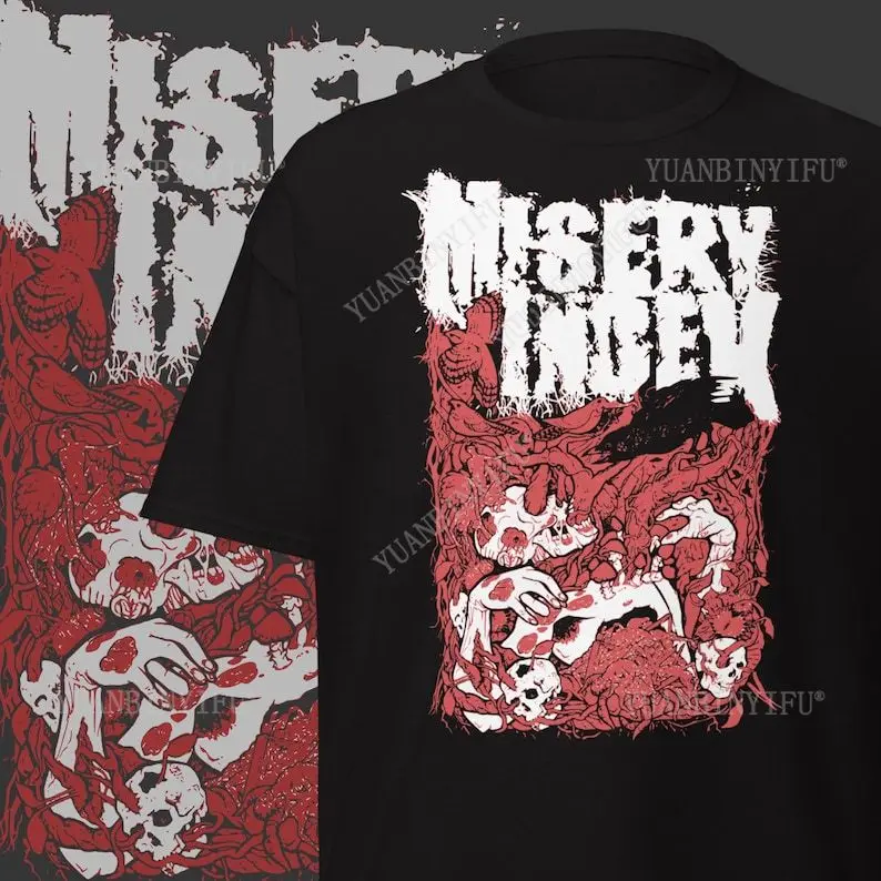 Misery Index T-Shirt Old School Death Metal Band Merch Vintage Metal Clothing Deathgrind Apparel