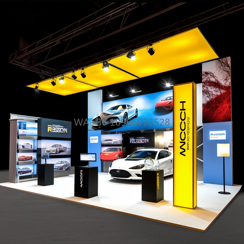 10ft Fair Exhibition Booth Car Show Display Stand Aluminium Floor Backdrop Stand for Trade Show