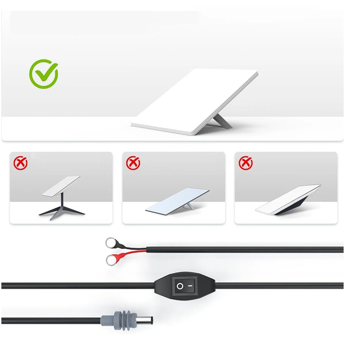 Премиум-кабель для зарядки постоянного тока с уплотнительным кольцом Starlink Mini, 3 метра/10 футов для мини-кабеля питания Starlink с переключателем для грузовиков, лодок, автофургонов