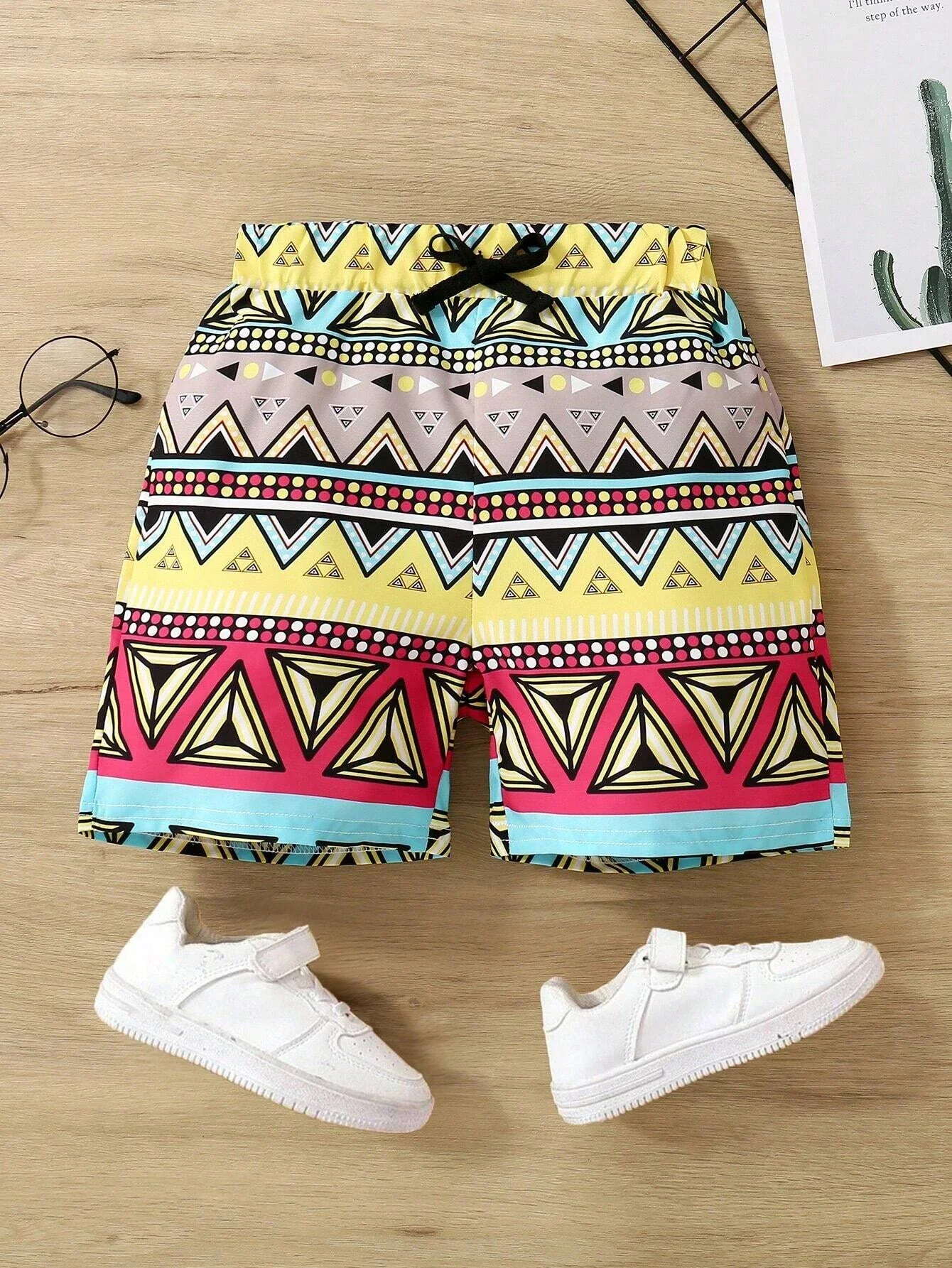 

Fashionable Summer Children's Shorts 3d Cartoon Printed Beach Pants Boy T-Shirt Trend Girl Sports Party Clothing Child Pants