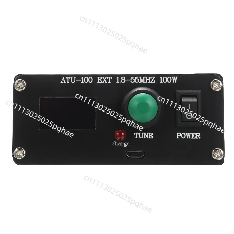 New ATU-100-0A 1.8-55MHz Mini Automatic Antenna Tuner OLED Display Aluminum Alloy Case with 1800MAh Battery ATU Antenna Tuner