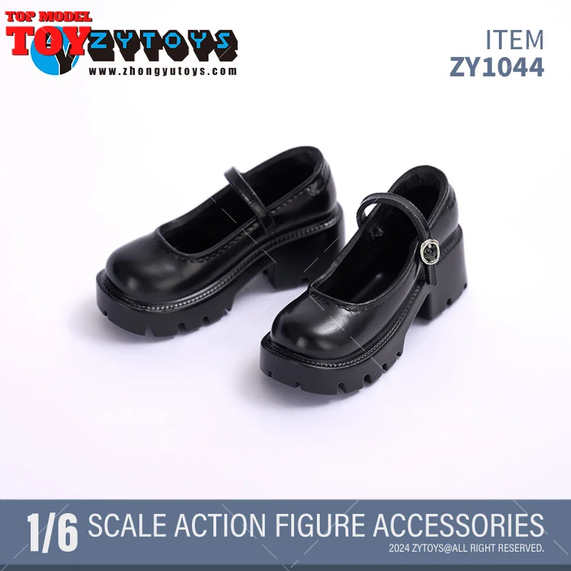ZYTOYS ZY1044 ZY1039 1/6 School Meisje Zwart Lederen Schoenen JK Uniform Vrouwelijke Schoenen Model Fit 12 ''Soldaat Action Figure body Doll
