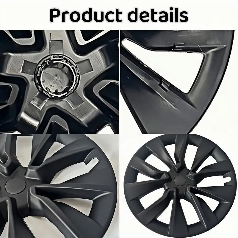 4PCS HubCap Car for Tesla Model 3 2024 Highland 19 Inch Performance Wheel Cap Wheel Parts Full Rim Cover Accessories Wheel Cover