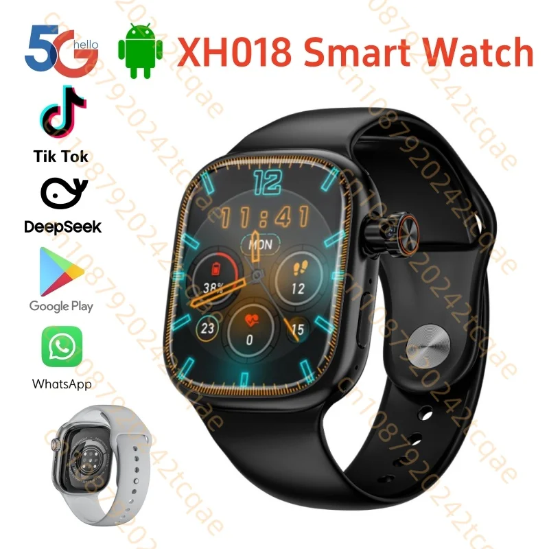 

XH018 Смарт-часы 2,02 дюйма Amoled с сенсорным экраном, поворотная камера, GPS, Wi-Fi, видеозвонок, SIM-карта, чат, компас, 5G, сотовые умные часы