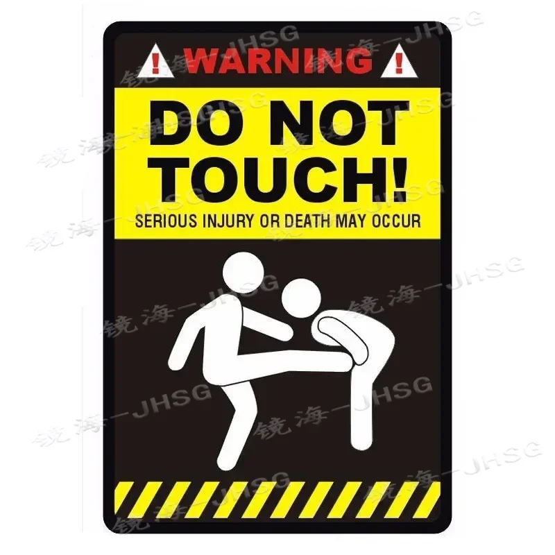 

Personalized Warning Sign - Do Not Touch "fun Reflective Waterproof Car Scratch Decoration PVC