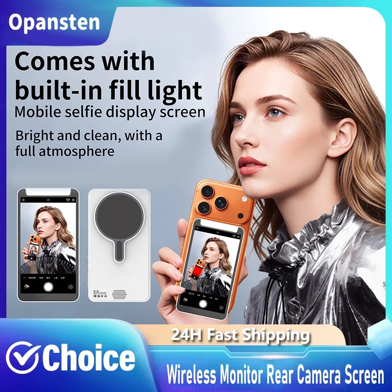 Wireless Wireless Monitor Rear Camera Screen Smartphone Selfie Magnetic Screen For Vlog Live Stream Video Recording Outdoor Selfie Tool - Aliexpress Deal