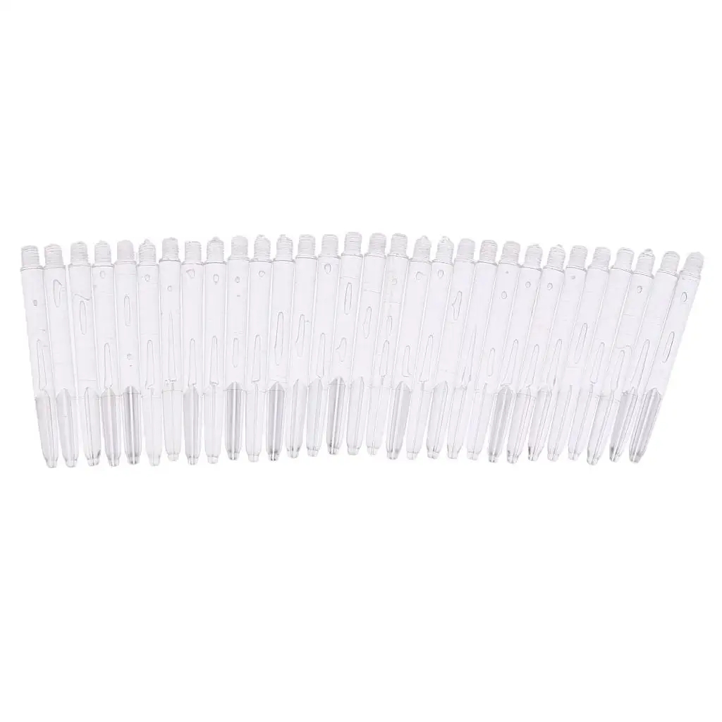 

30Pcs Premium Plastic Standard 2BA Dart Shafts Stems for Soft / Steel Tip Darts - Darts Games Parts Replacement Accessories