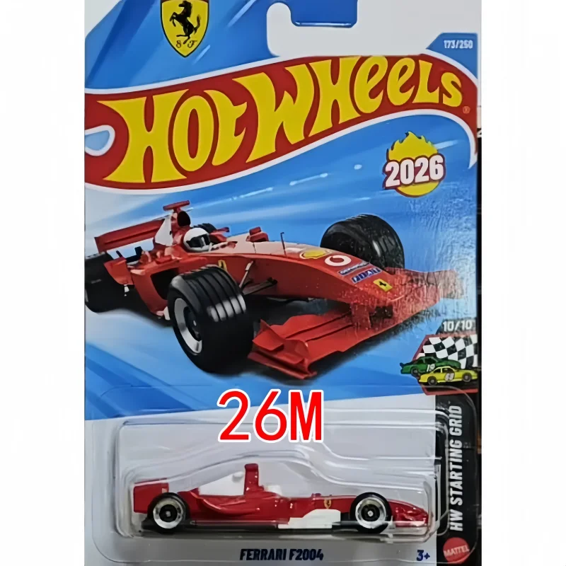 New Original Hot Wheels 2026-M Series F1 Ferrari Maserati Cadillac Porsche Carrera 1:64 Diecast Cars Collector's Birthday Gifts