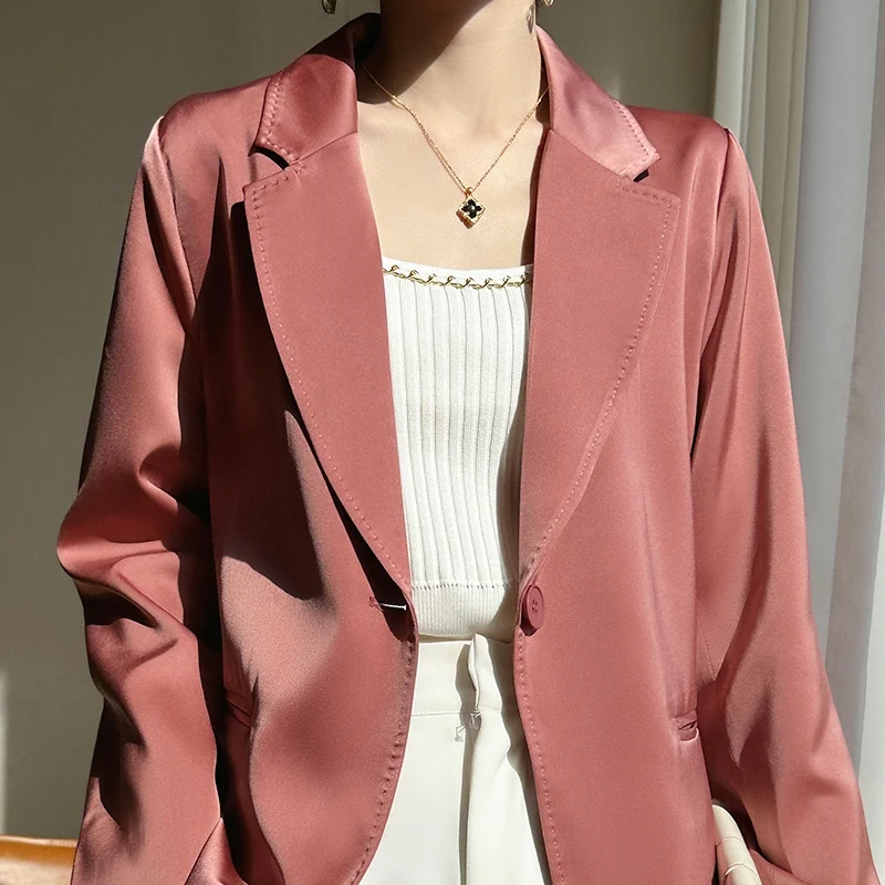 

Весенне-осенний свободный женский пиджак, повседневный универсальный модный качественный утягивающий однотонный топ, повседневная одежда в стиле вестерн