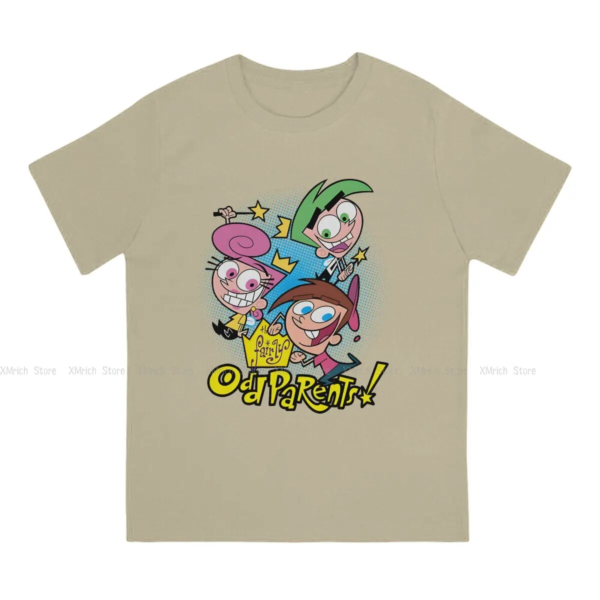 Men T-Shirt A group of three people Unique Pure Cotton Tees Short Sleeve The Fairly Oddparents T Shirts Crew Neck Clothes