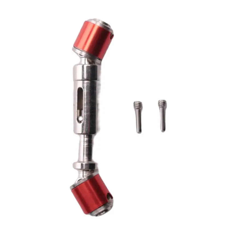 ABUM-Front Motor Transmission Prefixal Gearbox Transfer Case For 1/10 RC Crawler Car Axial SCX10 & SCX10 II Parts,Titanium