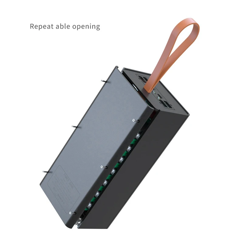 Portable DIY Power Bank Case For 21X18650 Batteries Portable External Battery Box For Mobile Phone Charging
