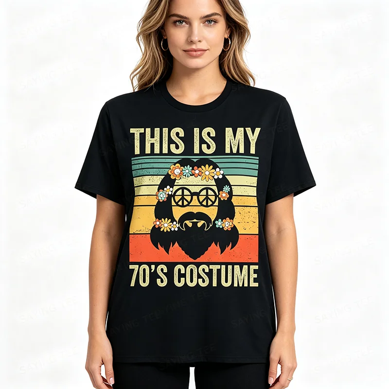 Dies ist mein Hippie-T-Shirt mit dem Motiv „Liebe und Frieden“ aus den 70er Jahren, für Männer, Teenager und Jungen, im Y2K-Retro-Stil mit einem grafischen Aufdruck, ein Vintage-T-Shirt mit einem individuellen Touch. – Detail 5