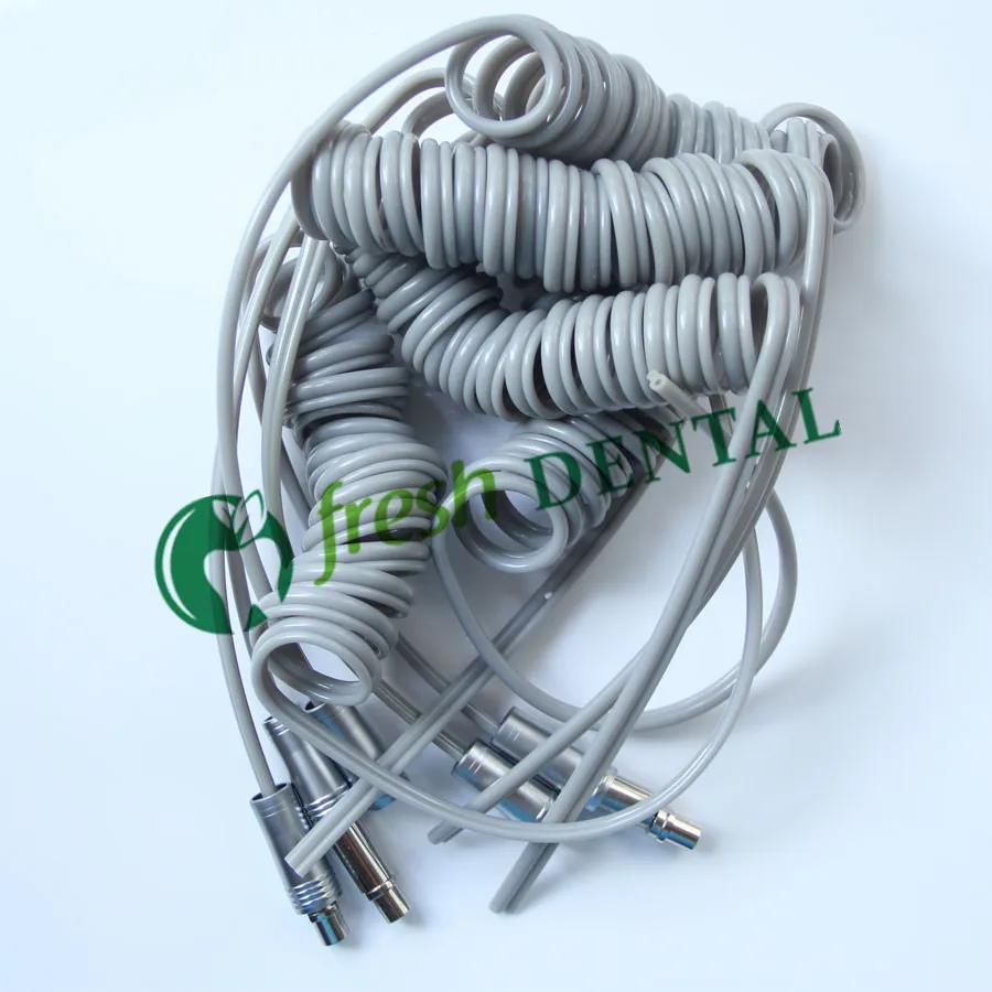 Dental 2 Holes High Speed handpiece Spiral type Hose Tubing With Connector Dental Chair Unit Tube Silicone Pipe SL1117