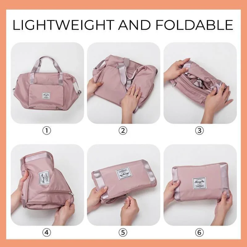 Large Capacity Folding Travel Bags for Women Gym Yoga Storage Shoulder Bag Men Waterproof Luggage Handbag Travel Duffle Bag