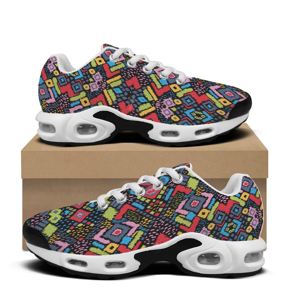 

Roman-style colorful print casual air-cushioned shoes with a breathable mesh upper suitable for both men and women