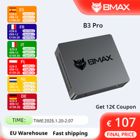 BMAX B3 Pro Mini PC Windows 11 Pro Intel N5095 8GB RAM DDR4 256GB SSD Intel 11th Gen UHD Graphics 1000Mbps Ethernet