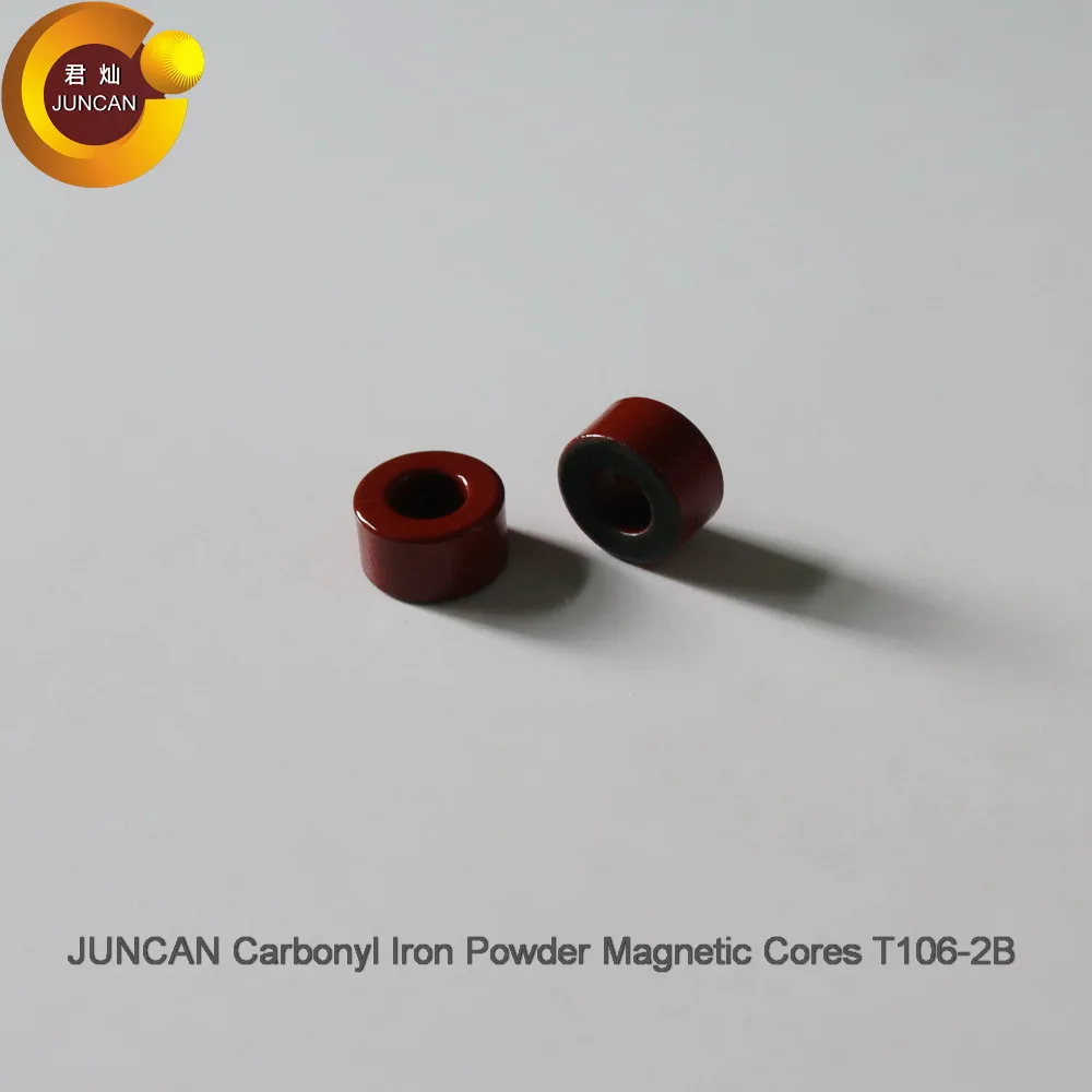 T106-2B   Iron Ferrite Toroid Cores 27*14*14.5 Mm For Inductors Iron Powder Core Red Ring Low Permeability