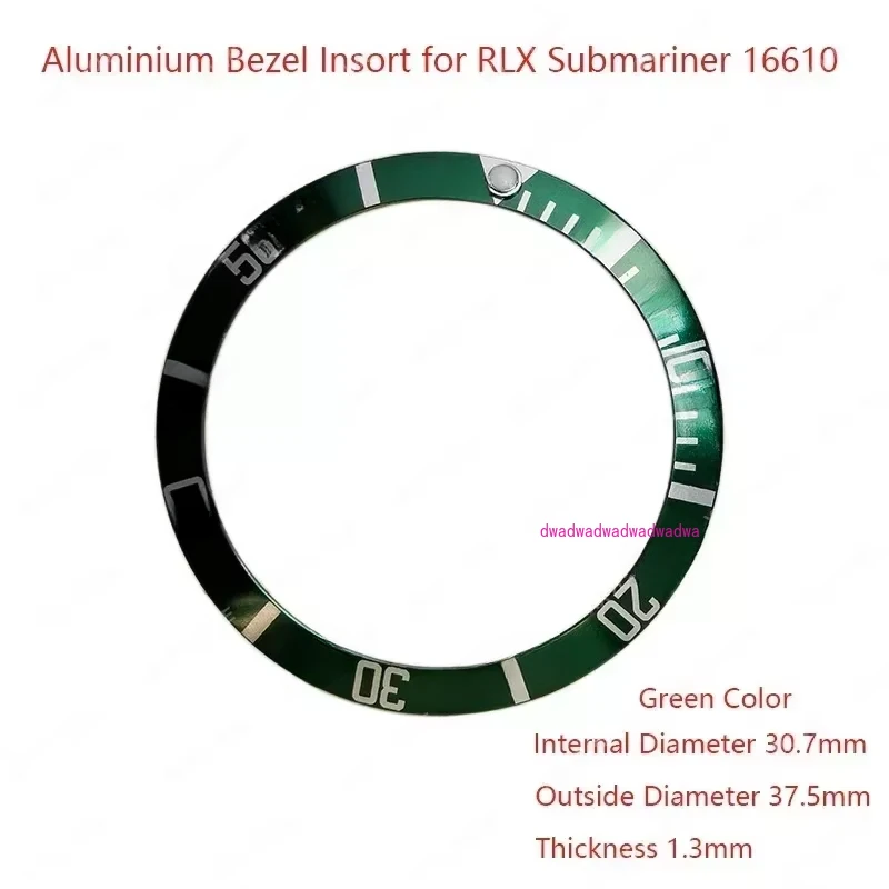 Aluminium Bezel Insert for RLX Submariner 16610, Watch Parts