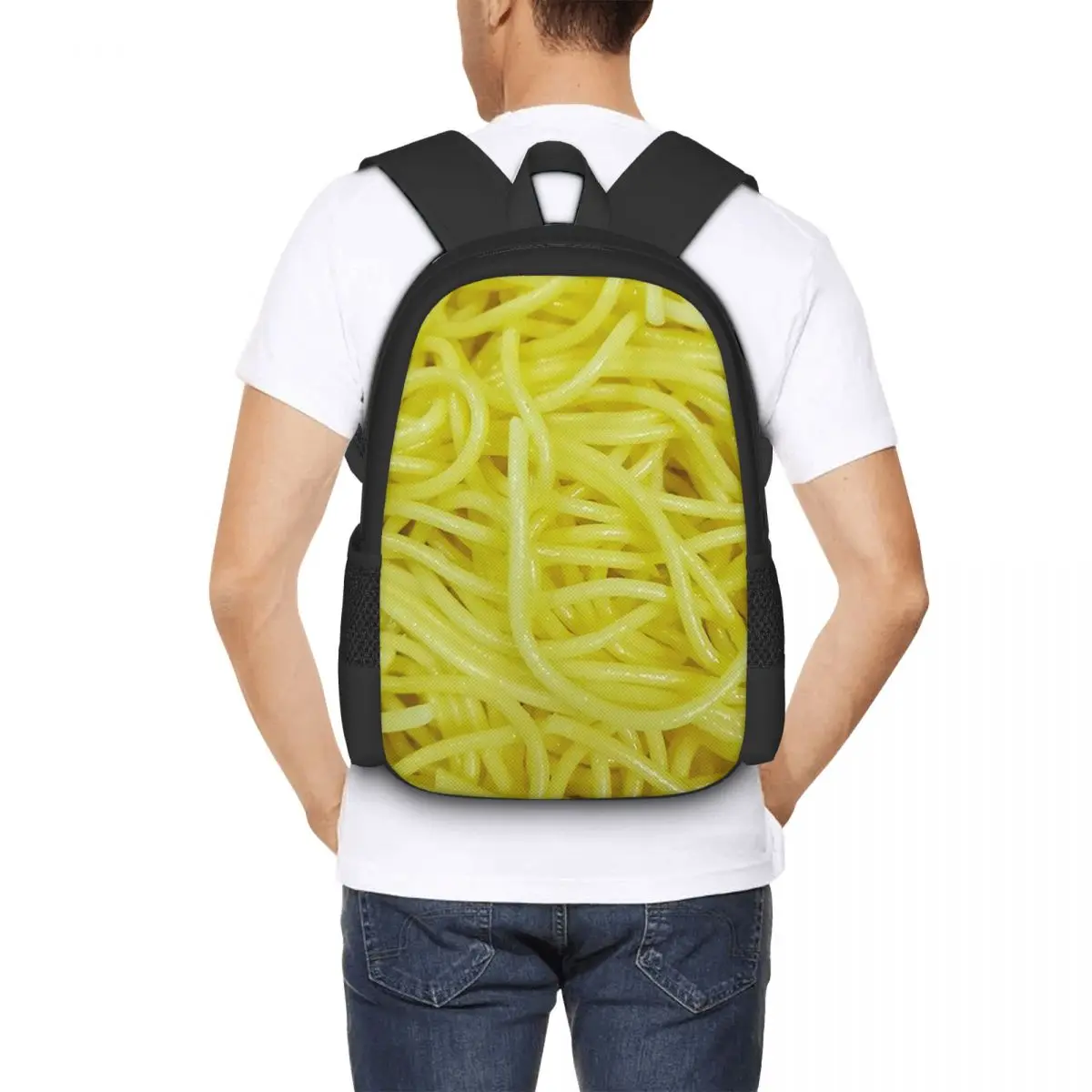 

Spaghetti For Every One Student Backpack School Bag Hiking Travel Daypack for Men Women Fashion Bookbag Shoulder Bags