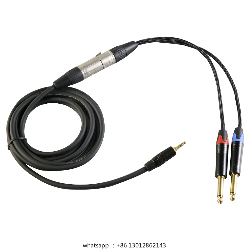 

Аудиокабель одна точка два 3,5 мм на двойной 6,5 мобильный телефон компьютер к удлинительному кабелю микшера из чистой меди