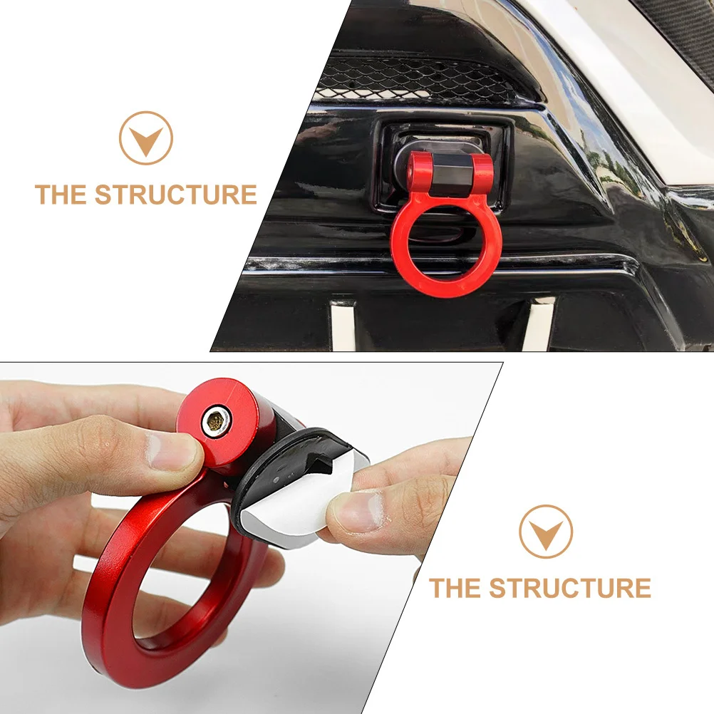 

Car Towing Hook Sticker High Simulation Design Lightweight Easy to Use Auto Towing Hook Decal Auto Exterior Decor