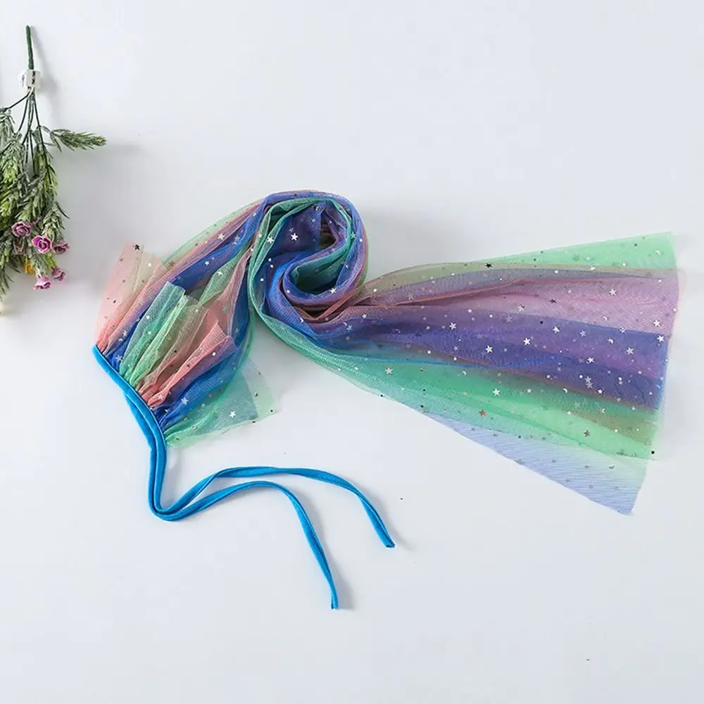 جديد الترتر بنات الأميرة كيب شبكة فستان أنيق الحلو كيب لطيف تأثيري الأطفال زي عباءة الأداء التبعي #3