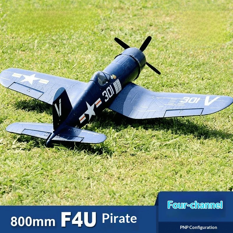 F4u  Remote Control Airplane 4 Channel Fixed Wing Glider Stunt Rc Aircraft Pnp Hobby Model For Outdoor Flying