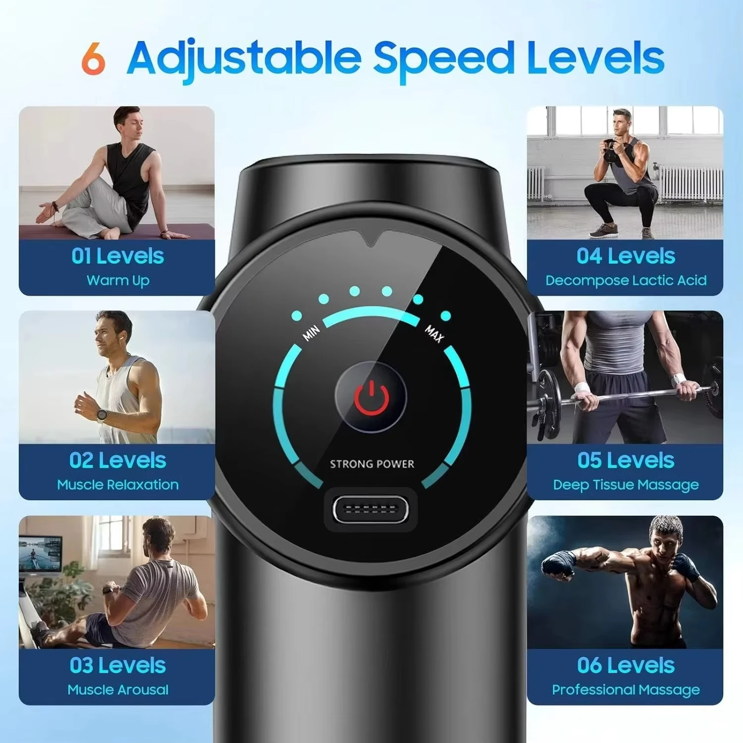 Massage Gun, Deep Tissue Massa - đánh giá và giá Massage Gun Percussion Deep Tissue