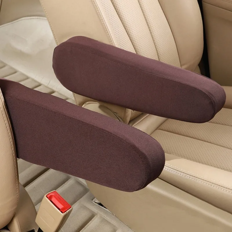 Car Seat Armrest Cover Elastic Cloth Auto Interior Armrest Soft Comfortable Dust Proof Hand Armrest Universal Protector Covers