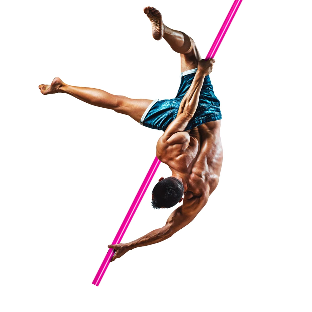 1m Length Extension Pole Of Flying Pole Silicone 45mm Diameter Dance Hanging Rod Rotate 360 degrees Suspension Fitness Tube