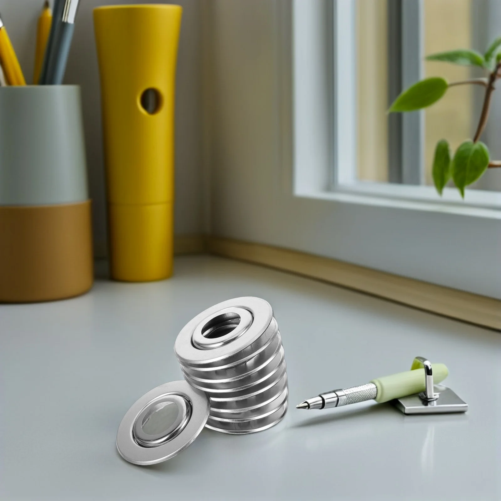 30個のステンレス鋼製スプリンクラーカバープレート、3/4インチデュアルディスクデザイン、埋め込みトリムリング改造天井用