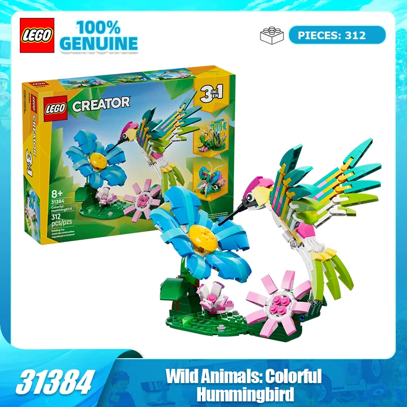 

Строительные блоки Lego 31384, разноцветные строительные блоки с изображением дикой природы, игрушки для мальчиков и девочек, детские игрушки, подарки на день рождения, подарки на день Святого Валентина