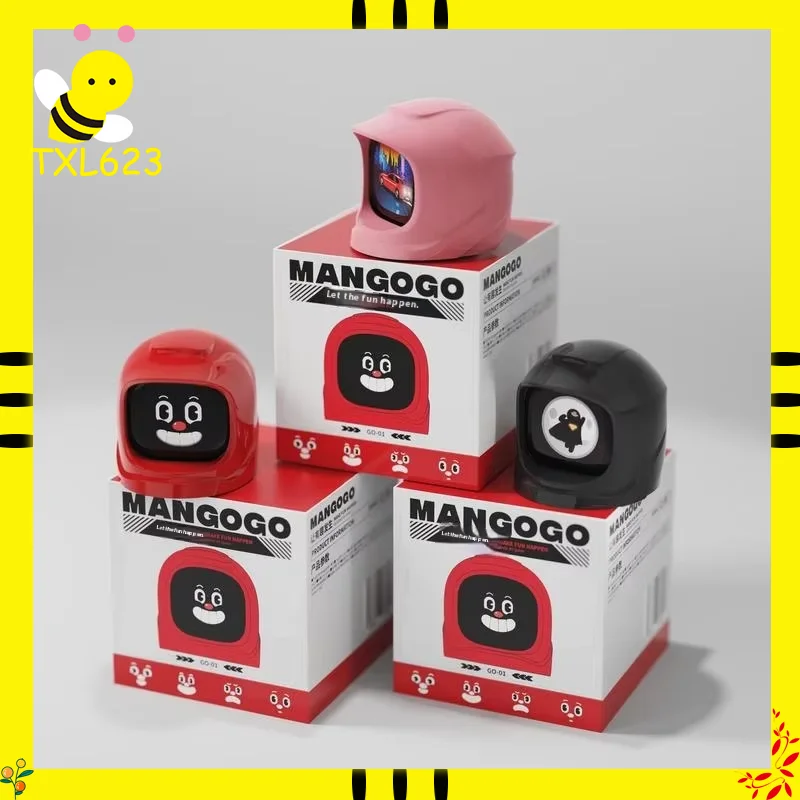 

MANGOGO Интеллектуальная электронная игрушка для домашних животных для автомобилей Модные выражения лица Декорированный робот-компаньон Фигурка