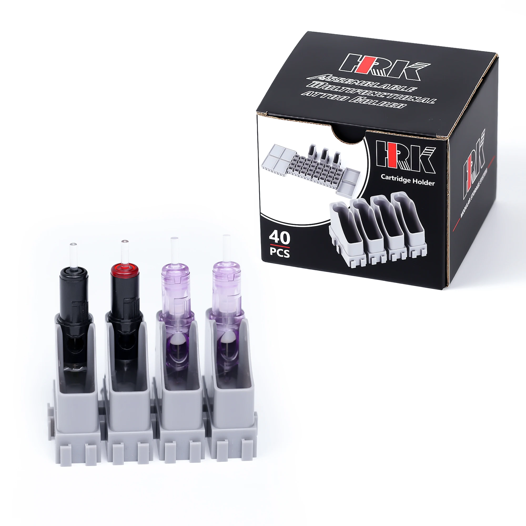 Disposable HRK Self-standing Tattoo Ink Cup Holder Tattoo Cream Tray Permanent Makeup Tattoo Cartridges HolderTattoo Accessories