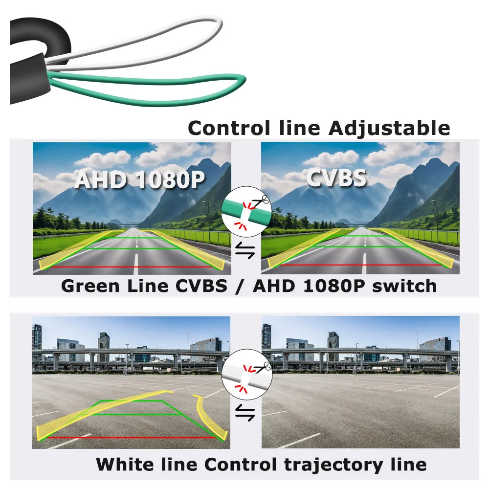 AHD 1080P CCD Car Rear View Camera Dynamic Trajectory Reverse Parking Camera for Opel Astra H J Corsa Meriva Zafira Insignia FIA
