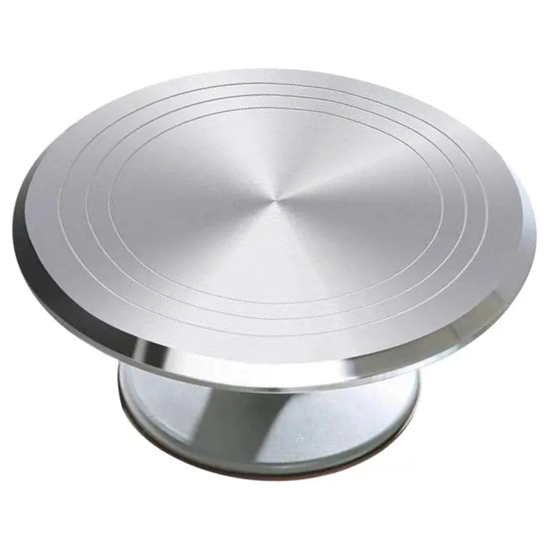 

24-Hour Delivery Aluminum Alloy Rotating Cake Stand Tool Stainless Steel Metal Turntable Cake Decoration Accessory Set Pastry St