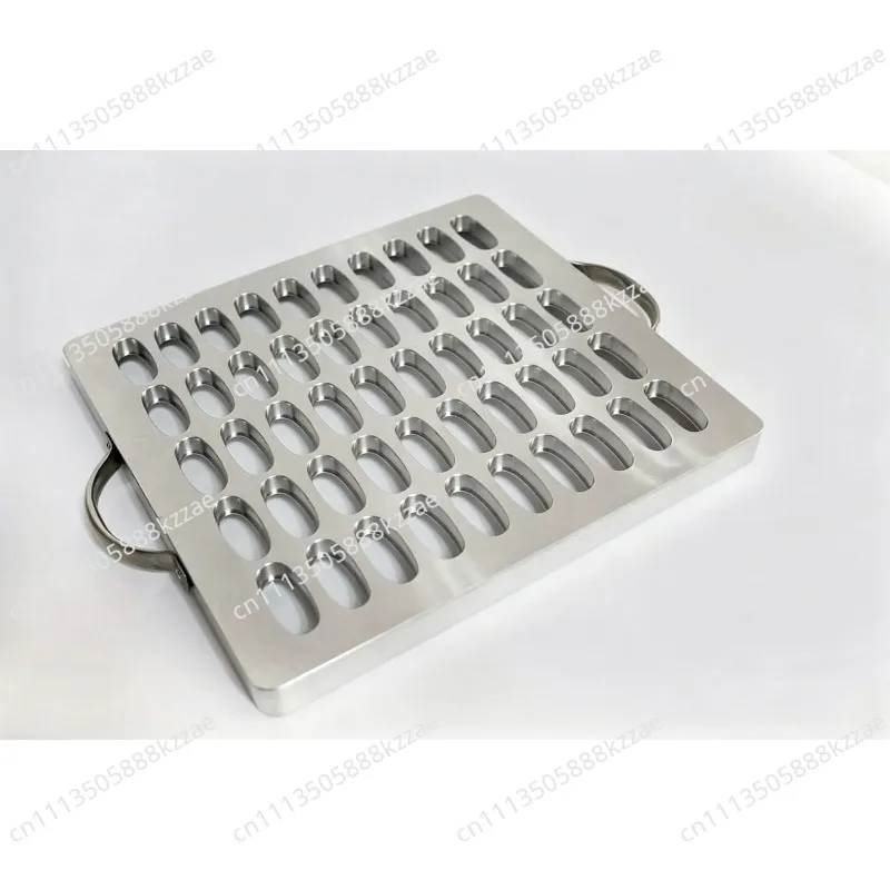 50 cavities Aluminium lip balm pour tray,  lipstick filling mould for 15g oval shape tube