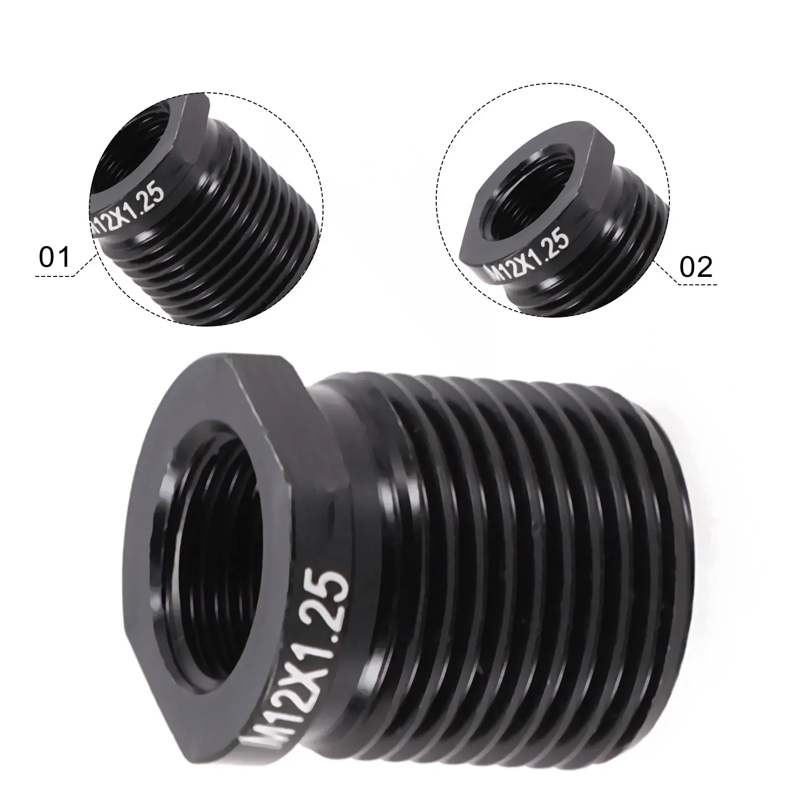 Shift Knob Adapter With Inside Thread For Knob M8*1.25/M10*1.25/M10*1.5/M12*1.25 Aluminum Alloy Shift Knob Adapters