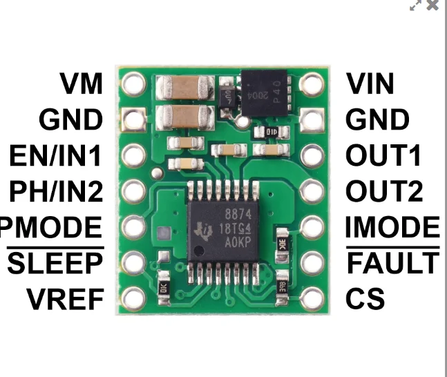 DRV8874 Single Brushed DC Motor Driver Carrier 4035