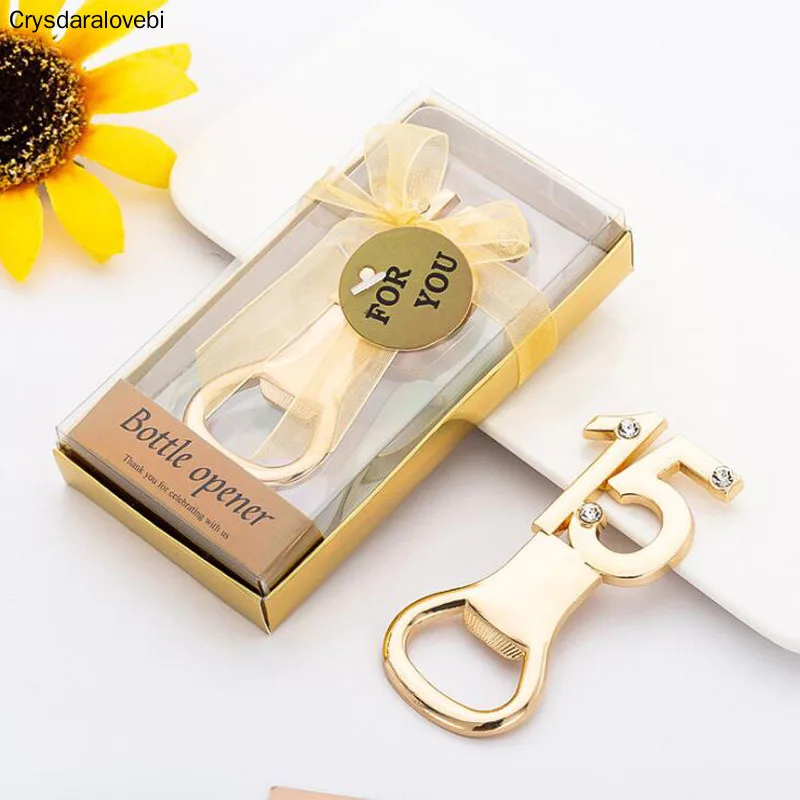 

(30Pcs/lot) Event and Party Guest Gift of 15 Bottle Opener Favors for 15th anniversary favors and 15 Year Birthday Party favors