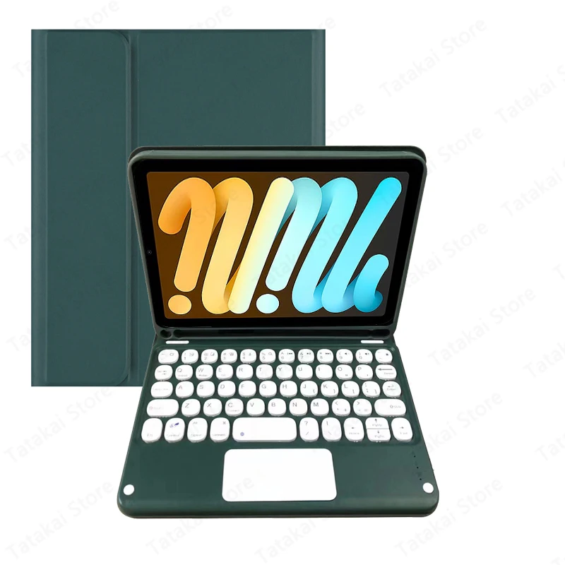 

Case with Touchpad Keyboard for iPad Mini 7 Case 8.3 inch with Pencil Holder for iPad Mini 2024 A17 Pro Mini 7 Keyboard Case