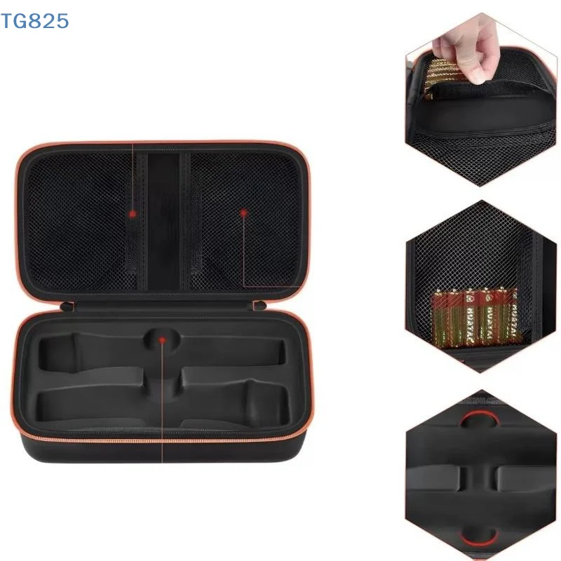 【AN】Hard EVA Microphone Carrying Case With Shockproof Lining And Mesh Accessory Pockets Perfect For Outdoor Live Show Travel