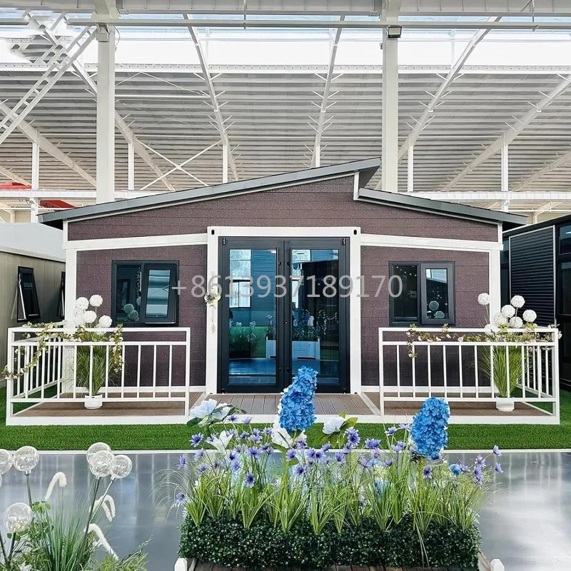 40FT x 20FT Portable Modular Foldable Expandable Mobile Container Tiny Houses to Live in for Adults with Bedroom