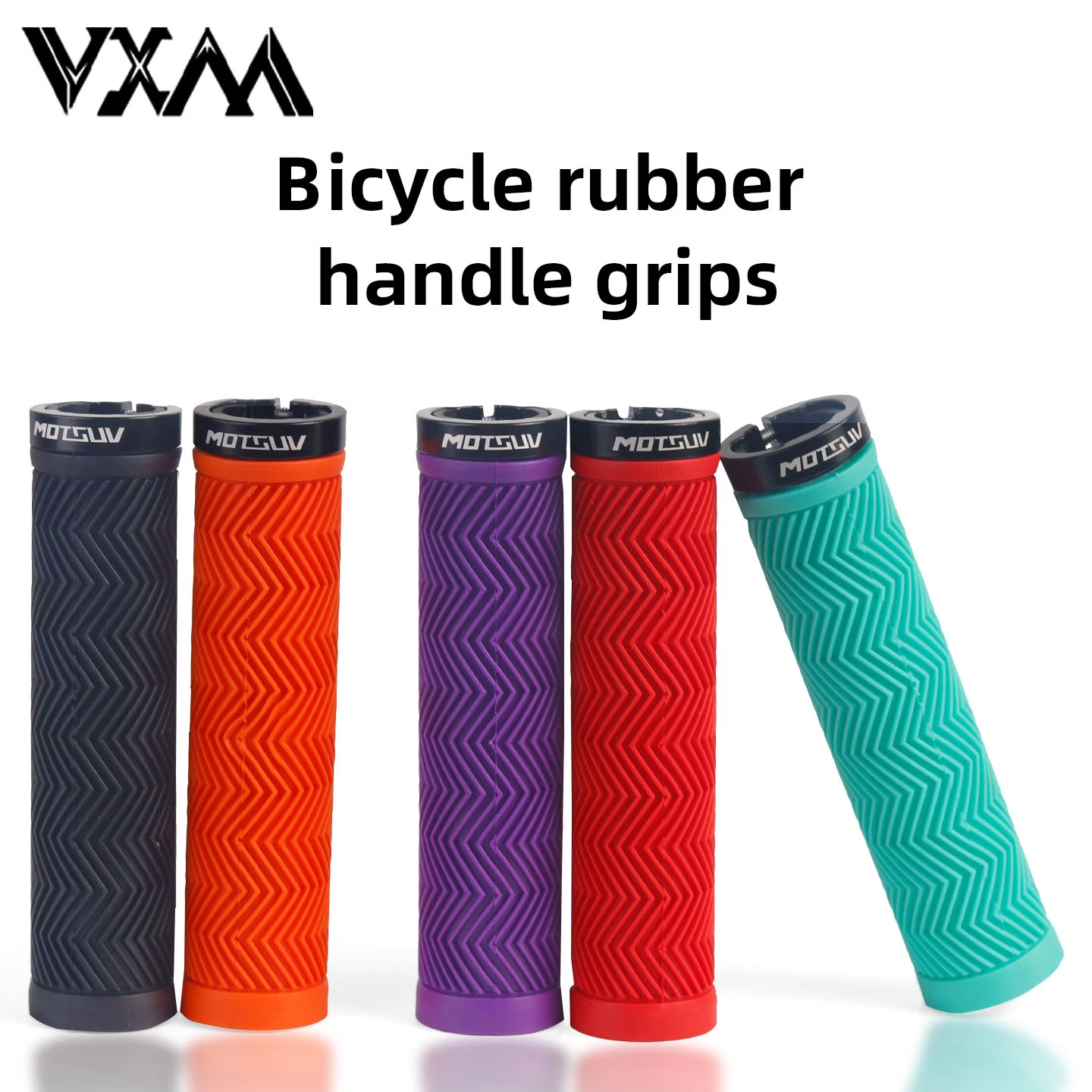 2 Pairs Bicycle handle Bar Grips Soft Locking Non Slip Rubber Cushioning Shock Absorbing Comfortable Cycling Accessories