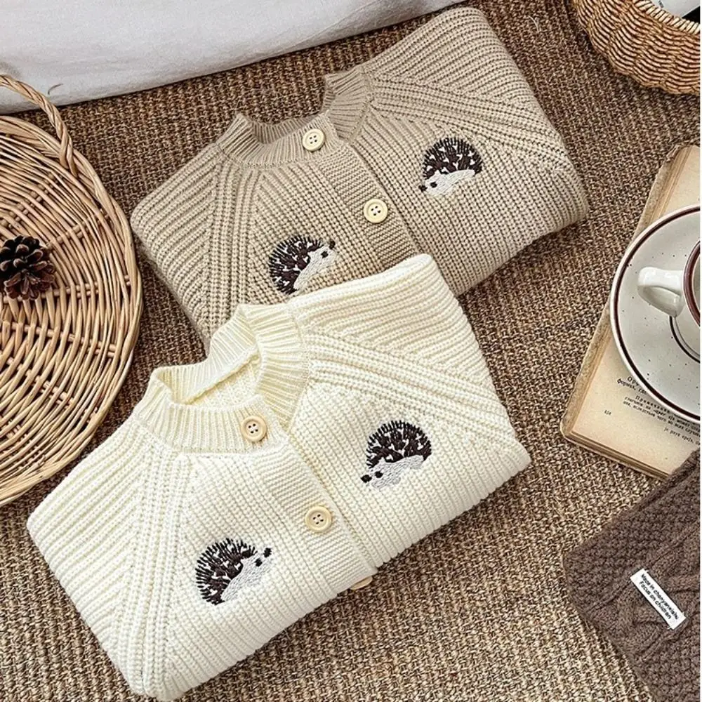 جديد لطيف القنفذ الطفل بذلة سميكة طويلة الأكمام الملابس الدافئة الزحف الملابس الرضع