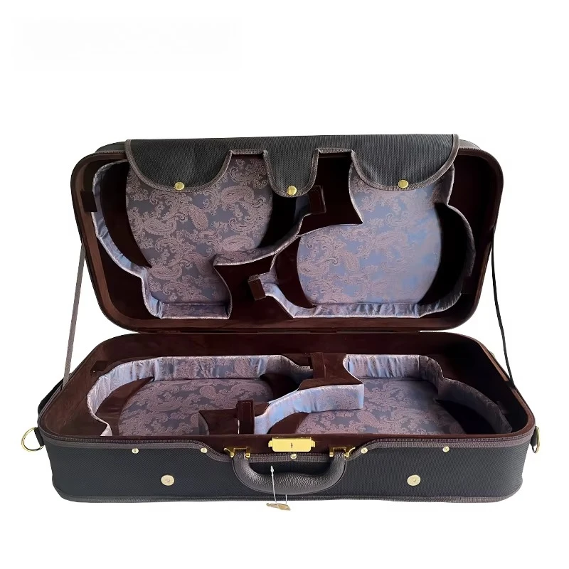 High Grade OEM 4/4 Four Plywood Violin Case With Key for Storage Transport