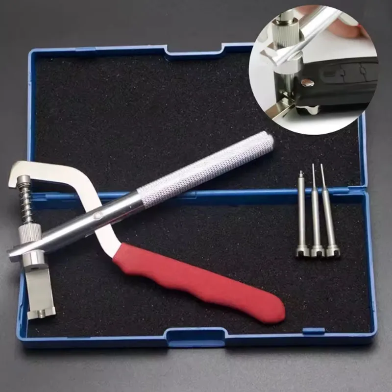 Folding Key Disassembly Clamp Tool Pliers for Car Key Repair and Blade Pin Replacement Suitable for DIY and Professional Use