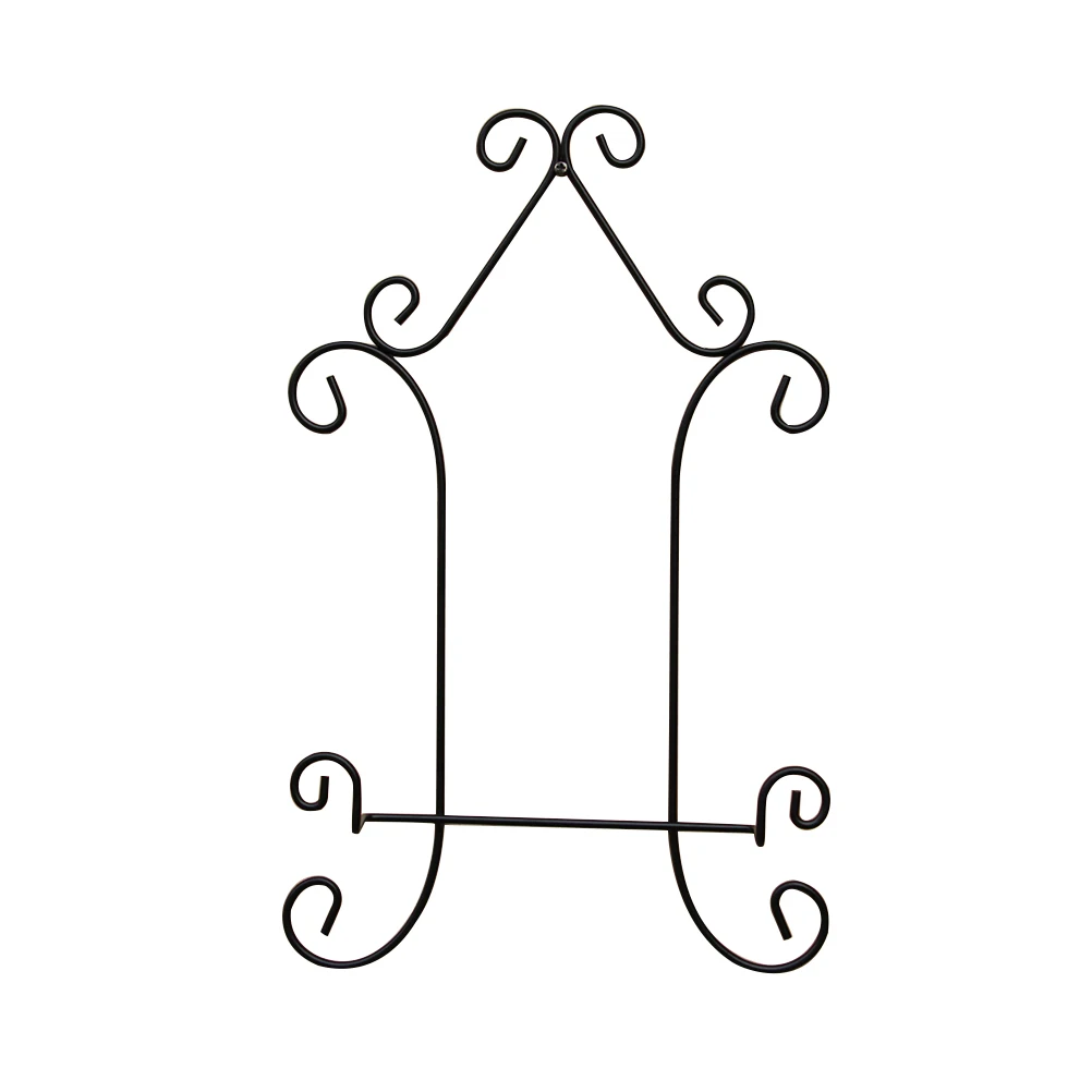 حامل حامل حديدي ممتاز، قاعدة معدنية سوداء للصور، لوحات تجميع الكتب، عرض ديكور فني للحرف اليدوية، ديكور الغرفة